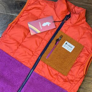 NWT Cotopaxi Trico Hybrid Vest Canyon & Foxglove Purple Orange Fleece Women’s XS